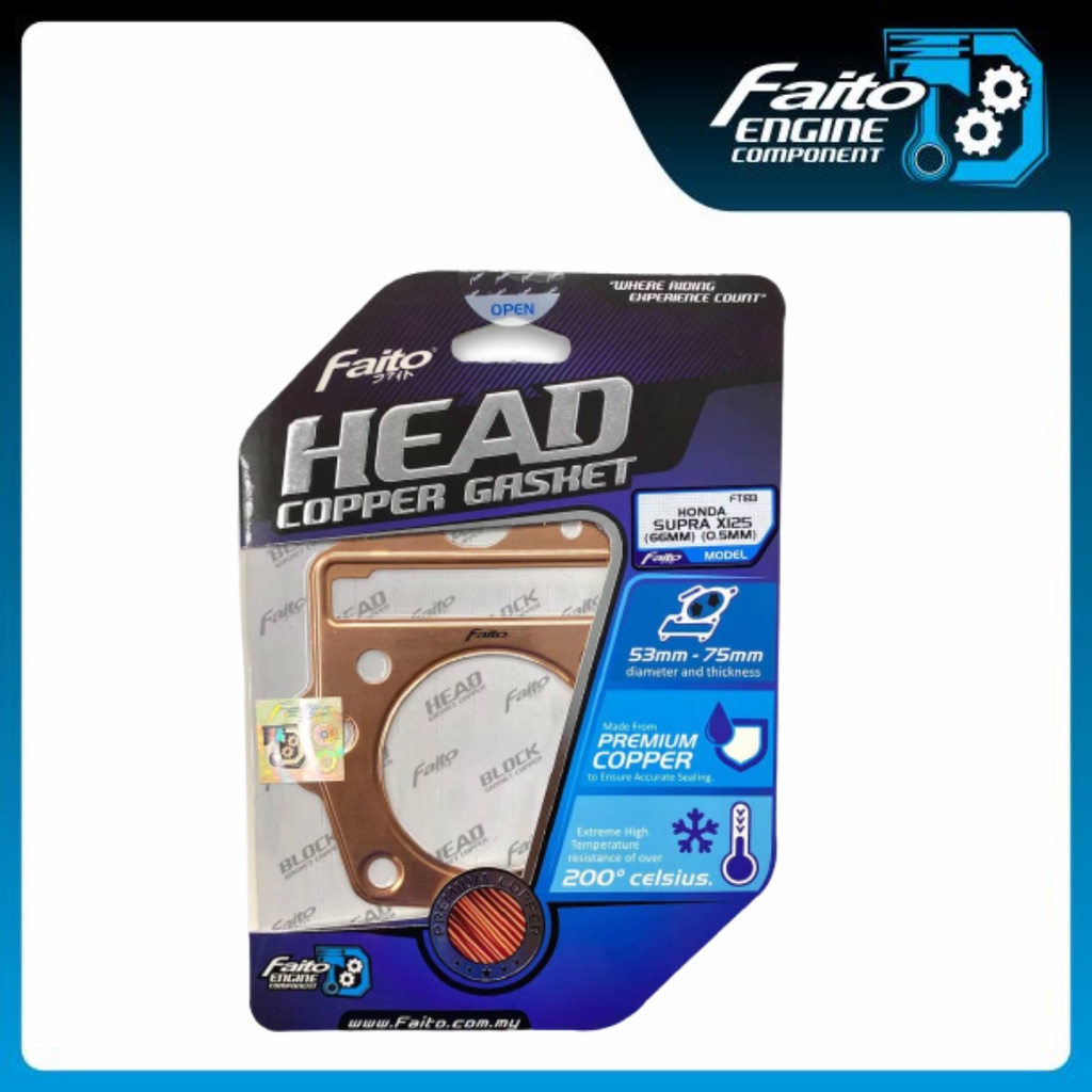 Gasket Faito Head Gasket Copper Supra X 125
